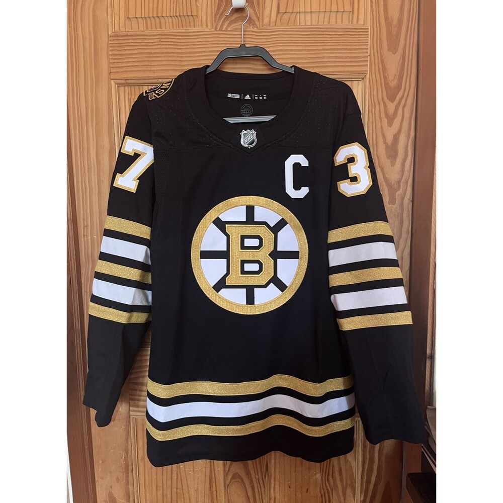 Adidas Boston Bruins Patrice Bergeron Authentic Jersey 100th Anniversary Size 52